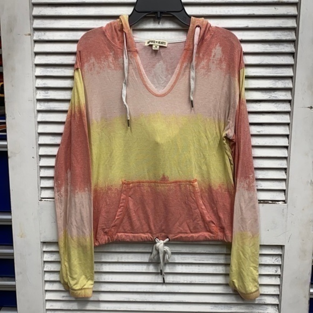Inspired Hearts Tie Dye Hoodie size M